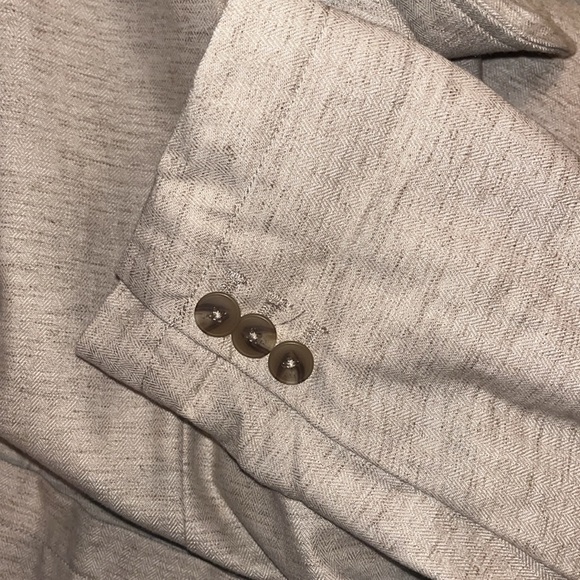 Goodfellow & Co cotton & linen combo oversized tan jacket size XL NWOT / new - Picture 8 of 8